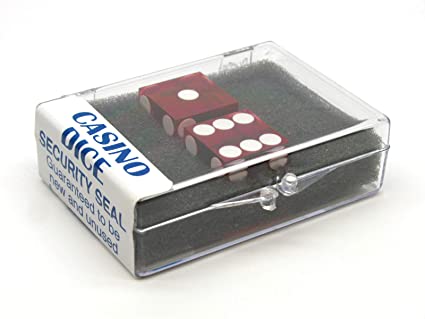 Casino precision dice pair - red