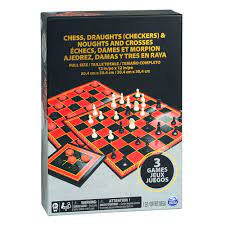 Chess Checkers Tic Tac Toe set