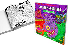 D&D Adventures Outlined colouring book