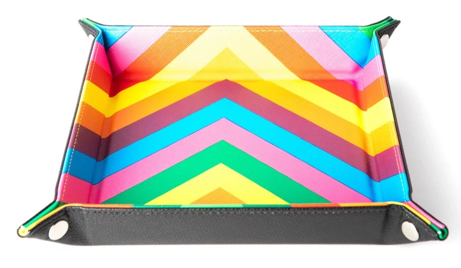 Folding Dice Tray Rainbow